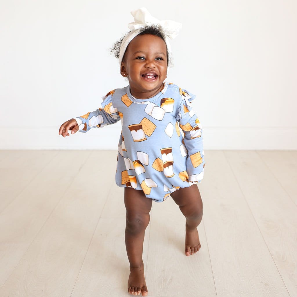 Marshal Ruffled Long Sleeve Bubble Romper