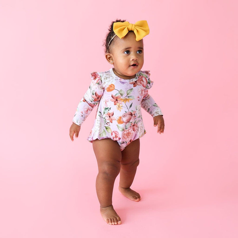 Pari Ruffled Long Sleeve Bubble Romper