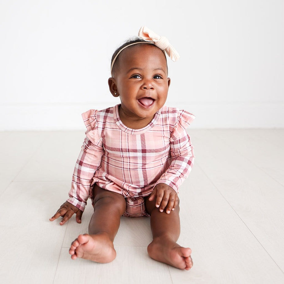 Stephanie Ruffled Long Sleeve Bubble Romper