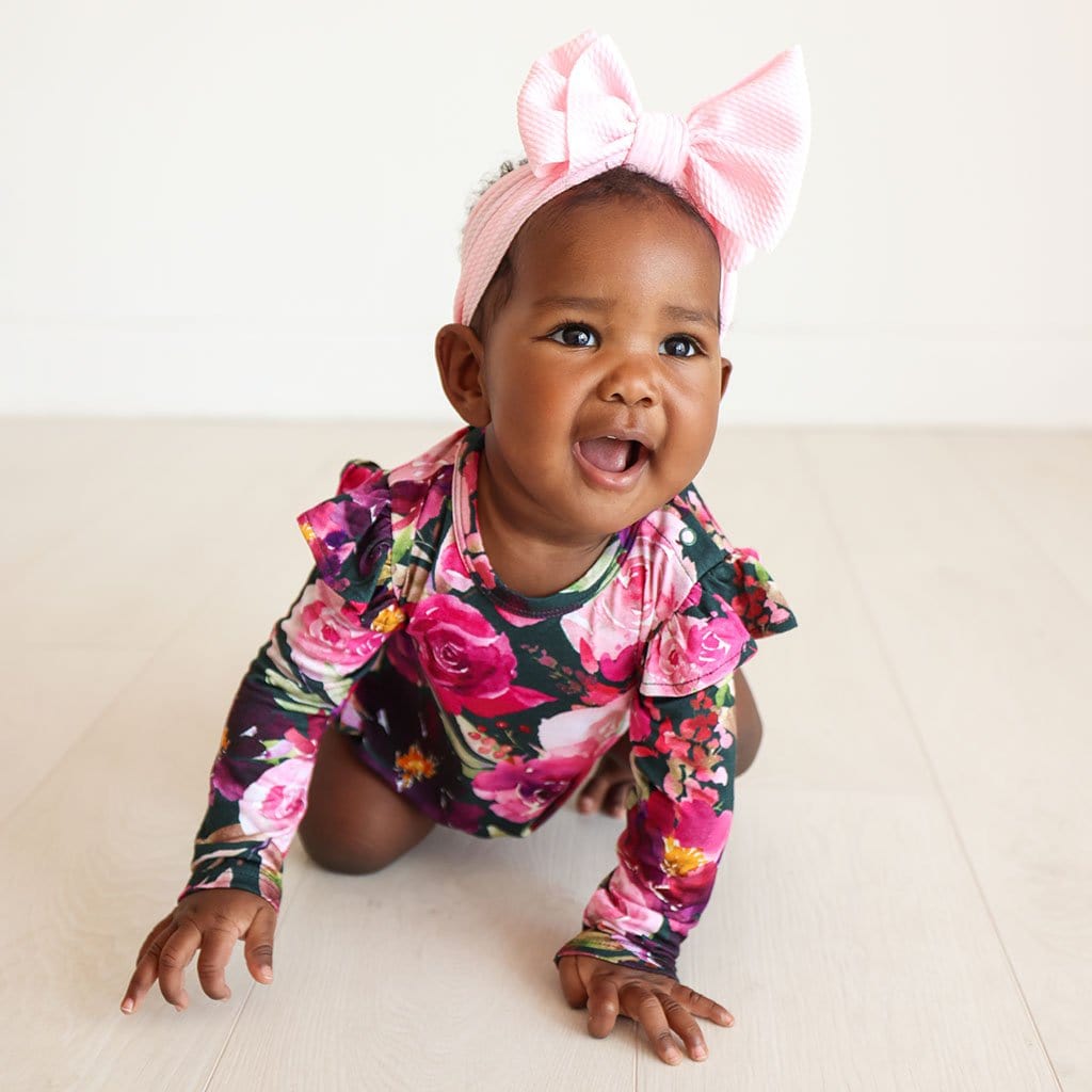 Zelda Ruffled Long Sleeve Bubble Romper