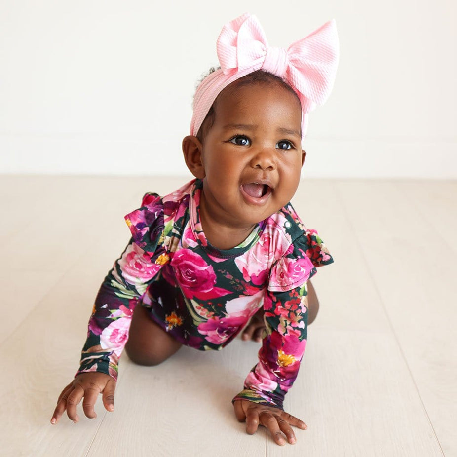 Zelda Ruffled Long Sleeve Bubble Romper