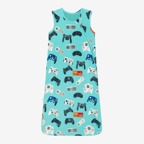 Gamer Sleeveless Sleep Bag 2.5 Tog in gaming controller print