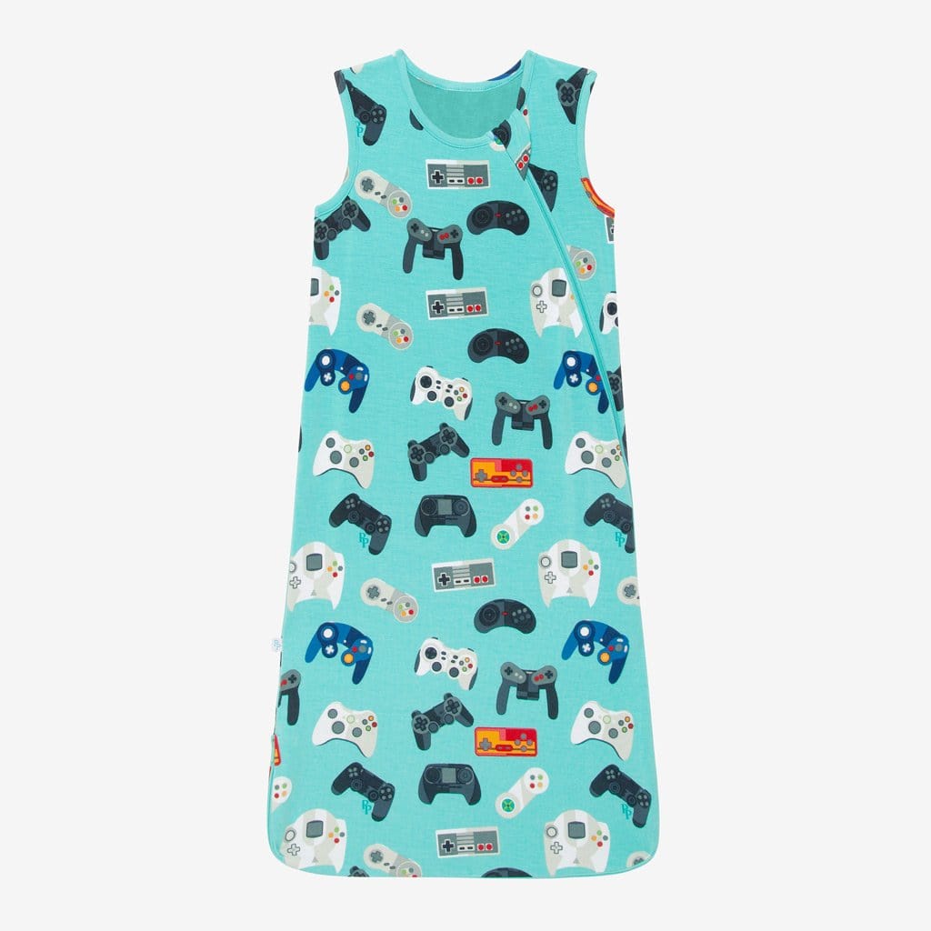 Gamer Sleeveless Sleep Bag 2.5 Tog in gaming controller print