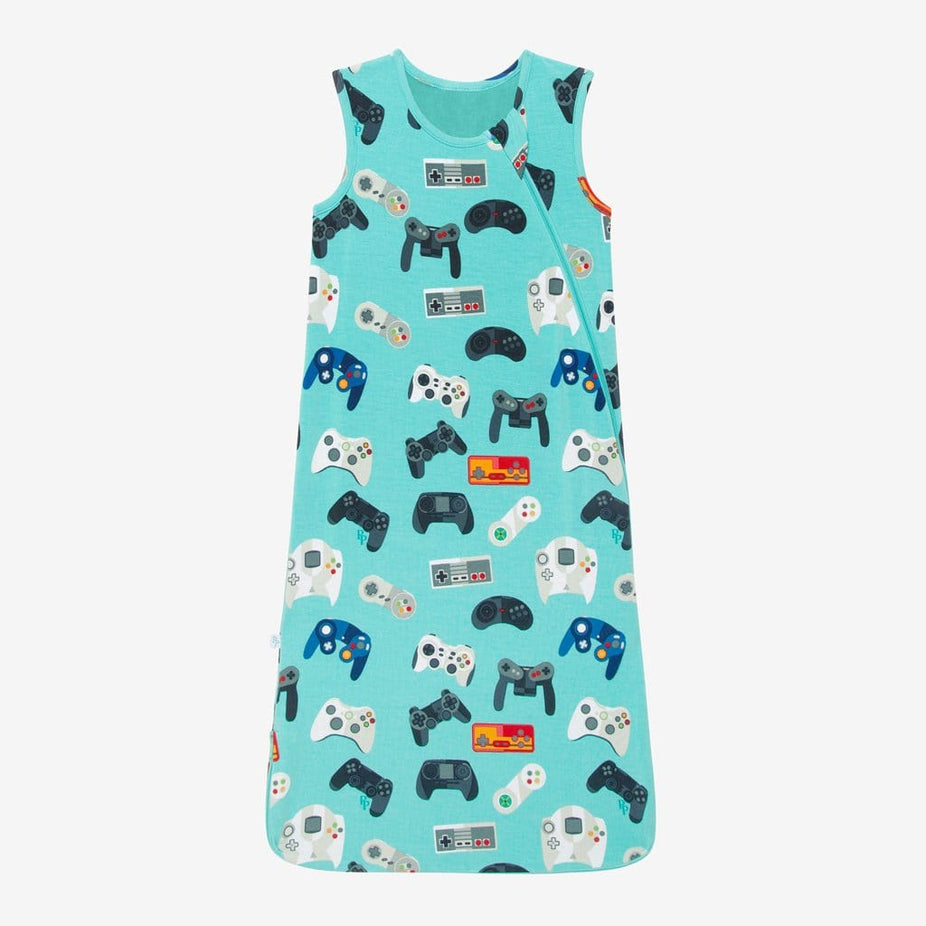 Gamer Sleeveless Sleep Bag 2.5 Tog in gaming controller print