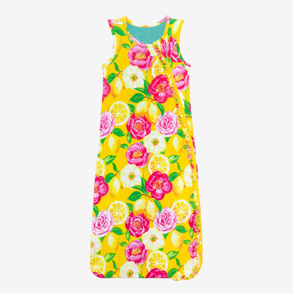 Annika Sleeveless Ruffled Sleep Bag 0.5 Tog in floral print