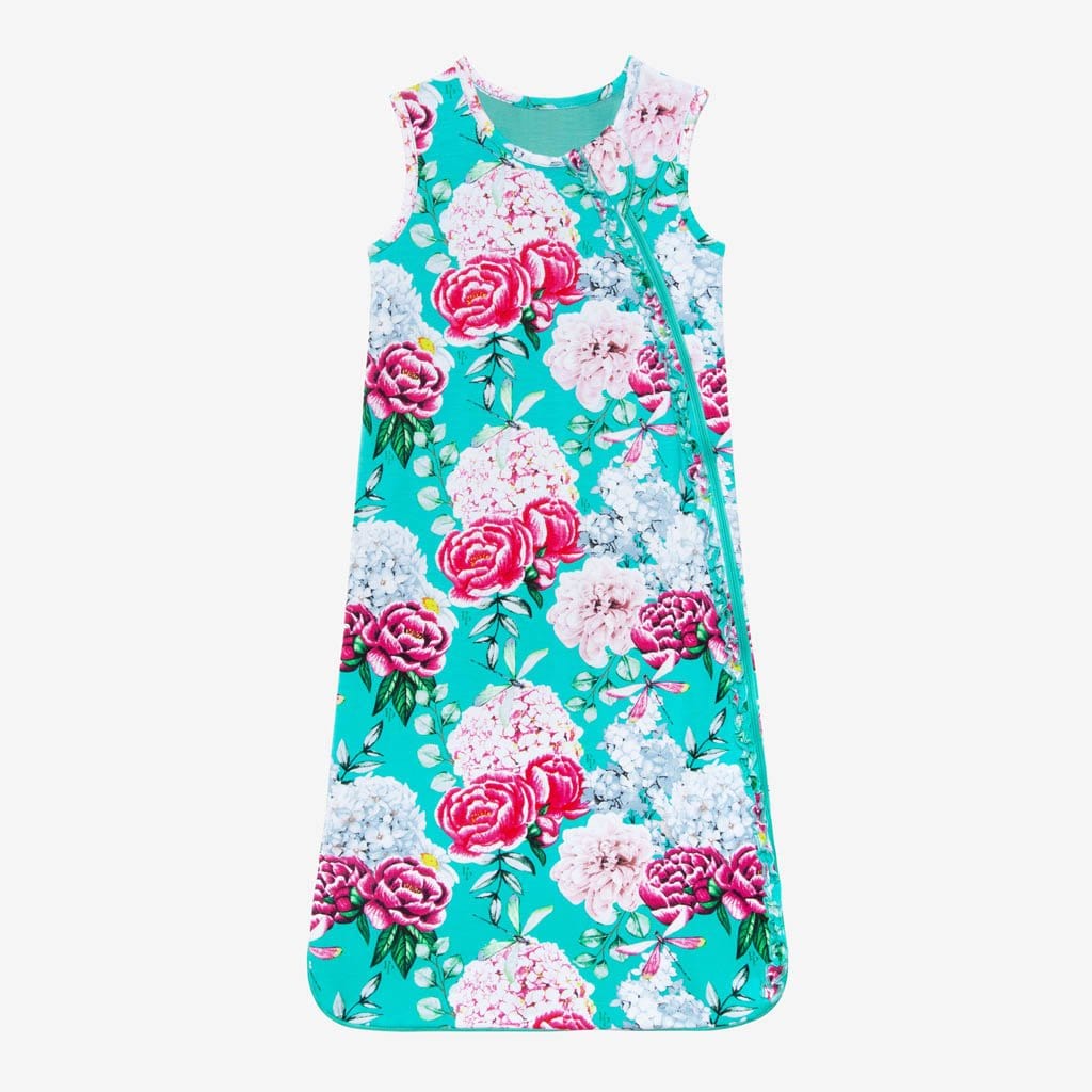 Floral Eloise Sleeveless Ruffled Sleep Bag 1.0 Tog