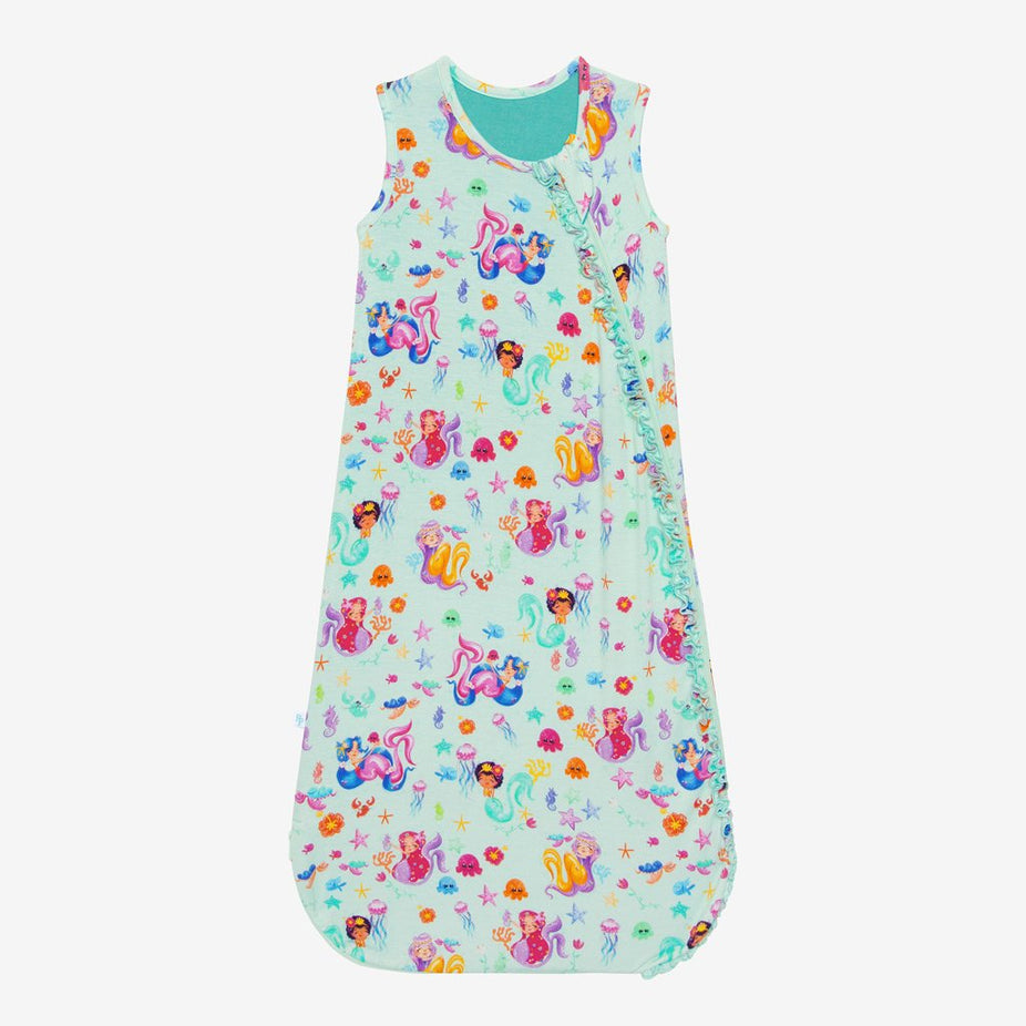 Kai Sleeveless Ruffled Sleep Bag 2.5 Tog in mermaid print