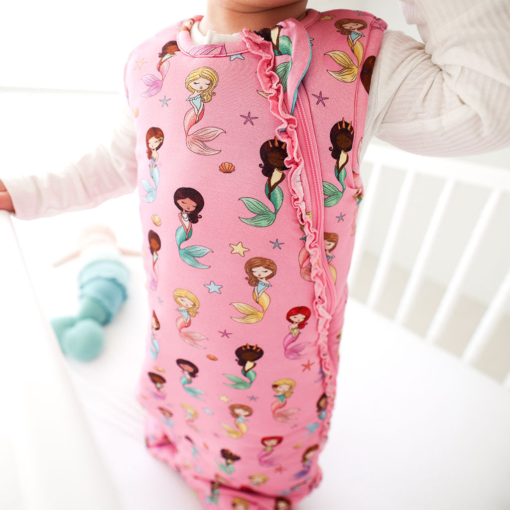 Mermaid Sleeveless Ruffled Sleep Bag