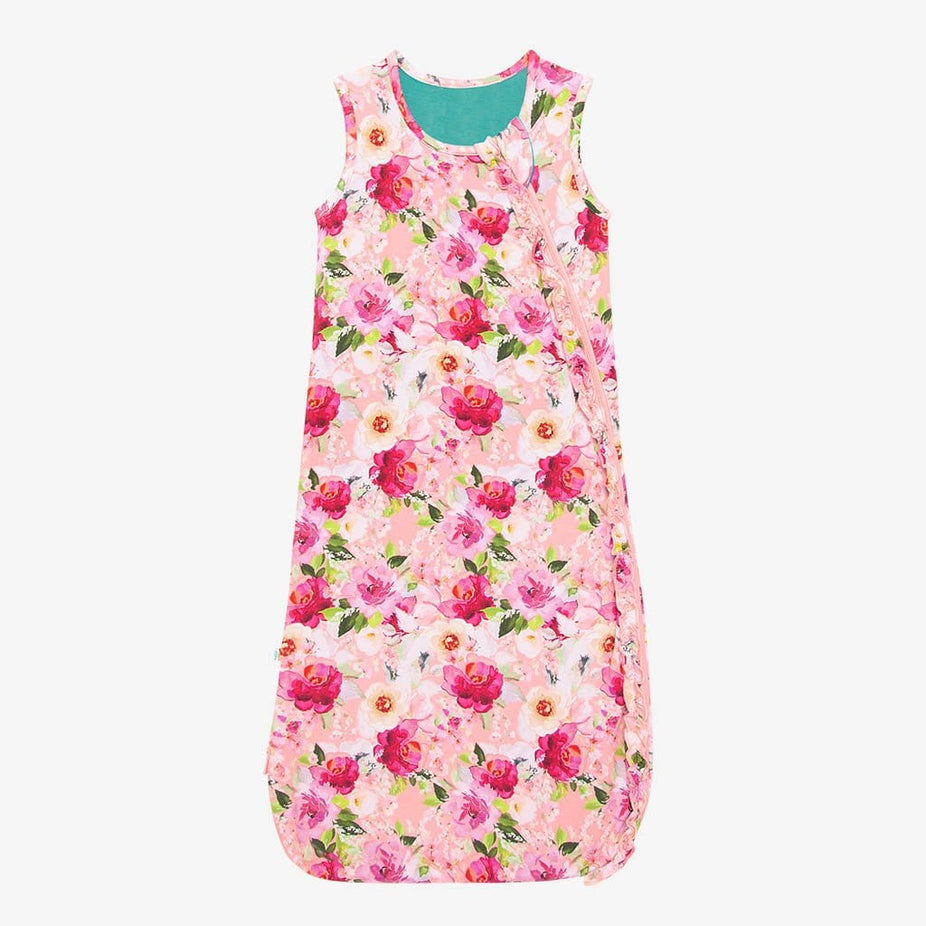 Floral print in Marlene Sleeveless Ruffled Sleep Bag 1.0 Tog