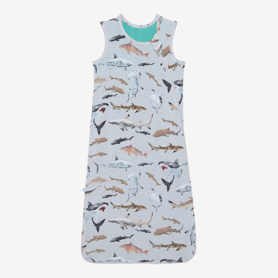 Maverick Sleeveless Sleep Bag 2.5 Tog in shark print