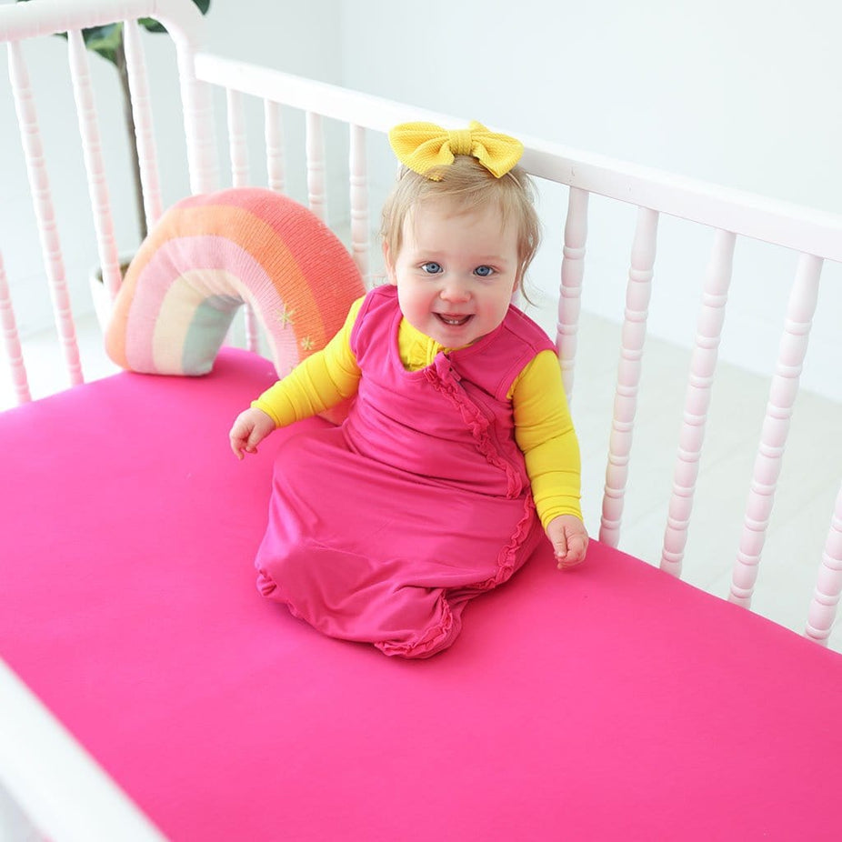 Summer Fuchsia Sleeveless Ruffled Sleep Bag 2.5 Tog