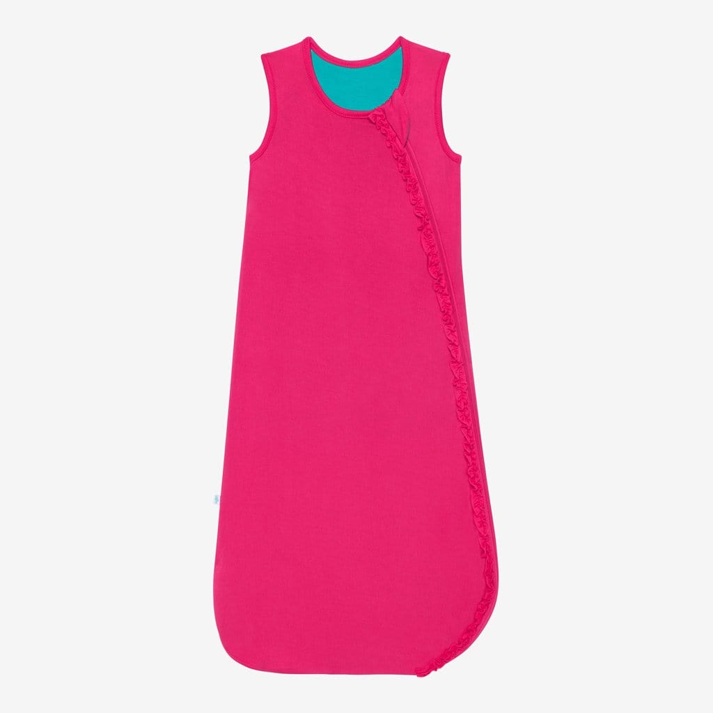Summer Fuchsia Sleeveless Ruffled Sleep Bag 1.0 Tog