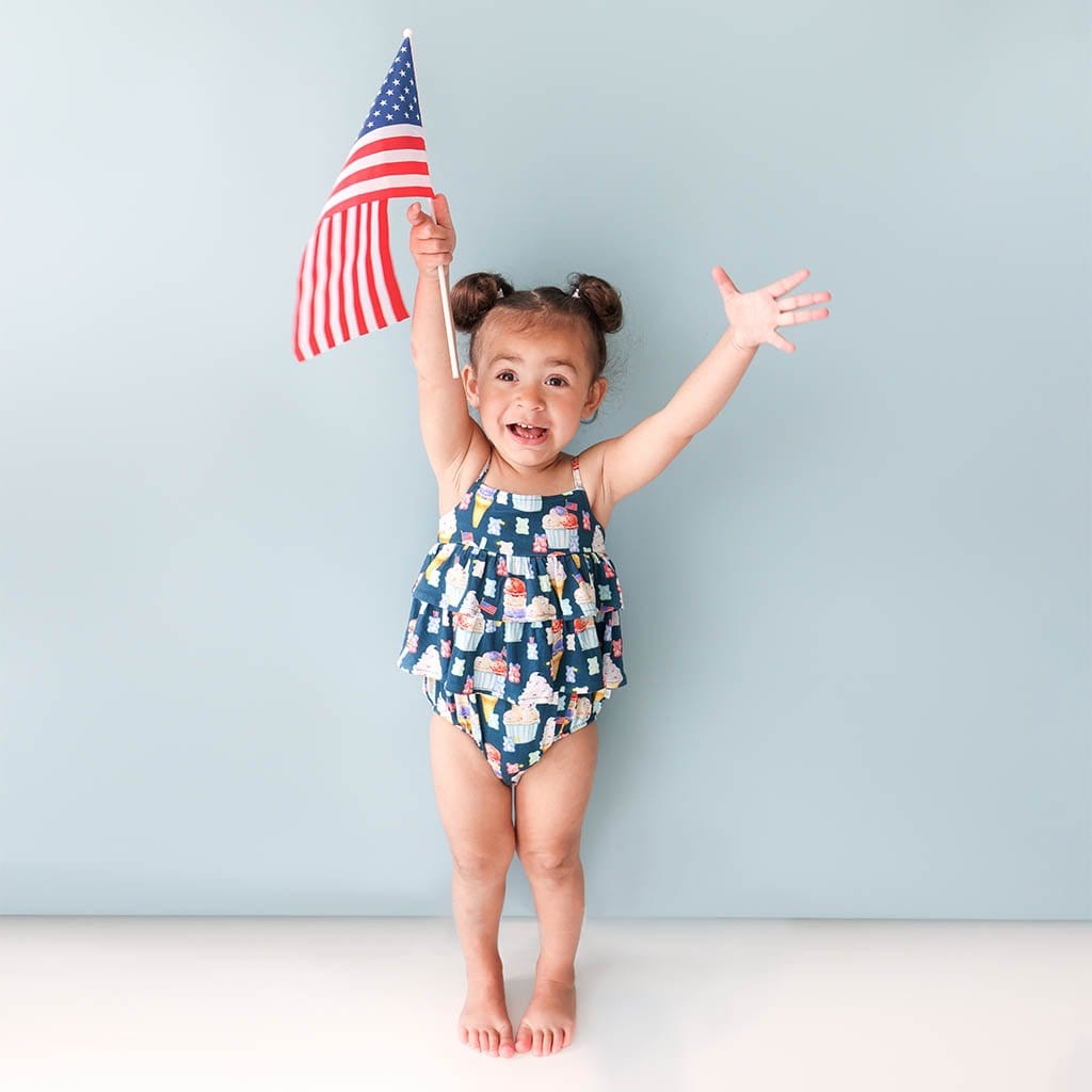 Skye Ruffled Bubble Romper