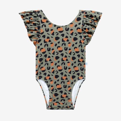 Eli Ruffled Cap Sleeve One Piece Swimsuit Front