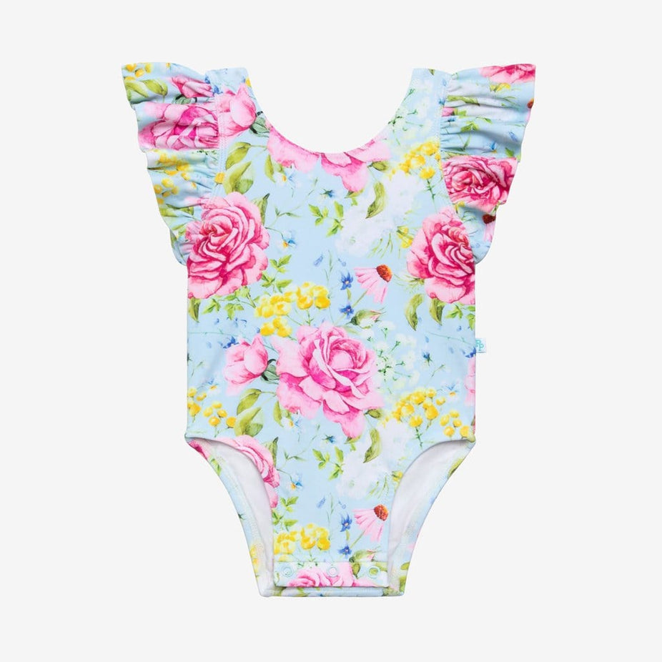 Sadie Ruffled Cap Sleeve One Piece Swimsuit