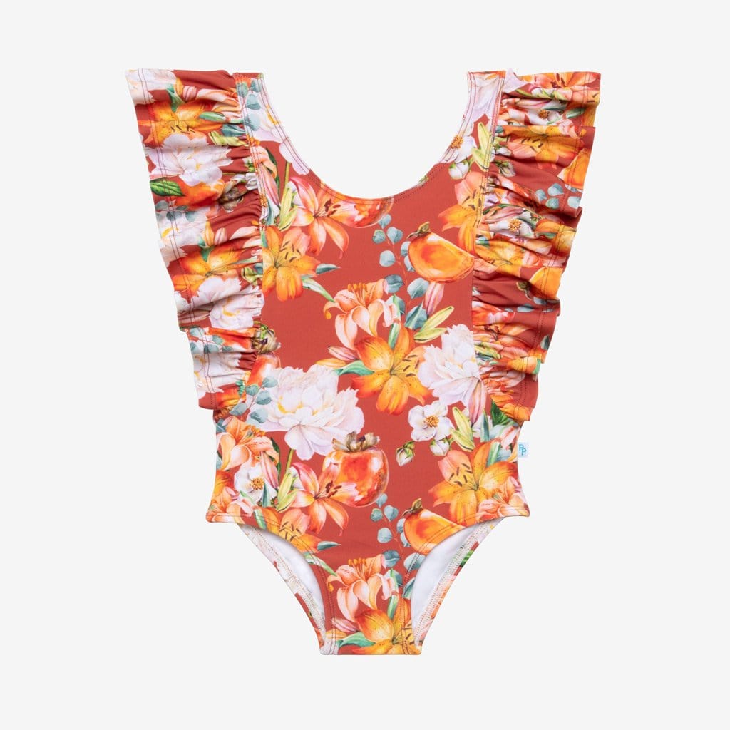 Paulina Flutter Sleeve One Piece Swimsuit