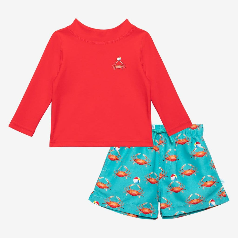 Bash Rash Guard Swim Trunks Set