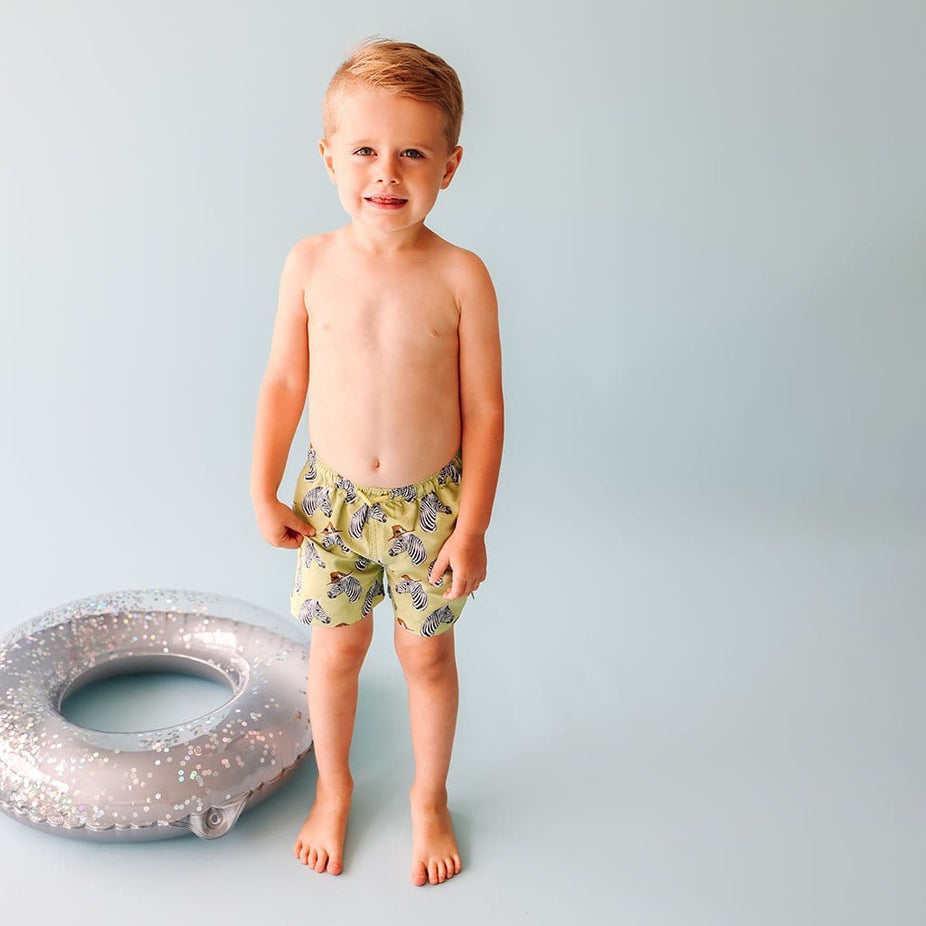 Toddler on Dante Swim Trunks