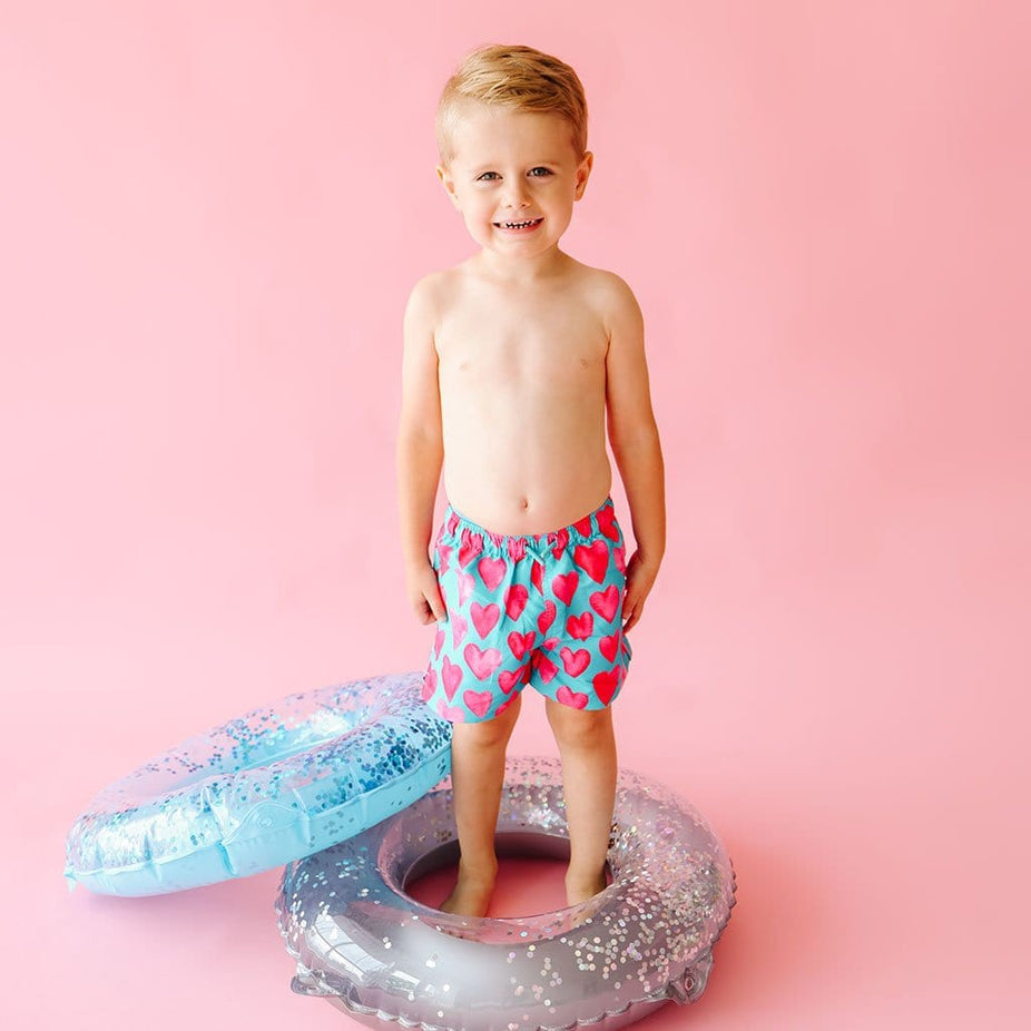 Queen of Hearts Swim Trunks