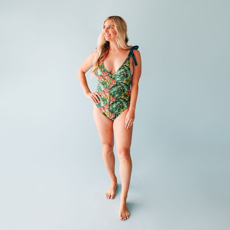 Mommy wearing Ranger Women's One Piece Swimsuit