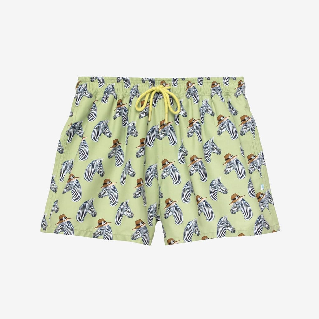 Dante Men's Swim Trunks in zebra print