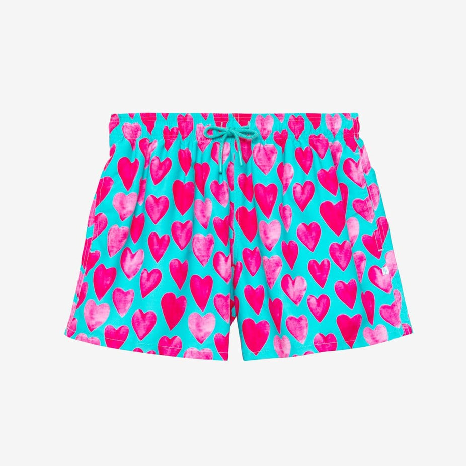 Queen of Hearts Men's Swim Trunks