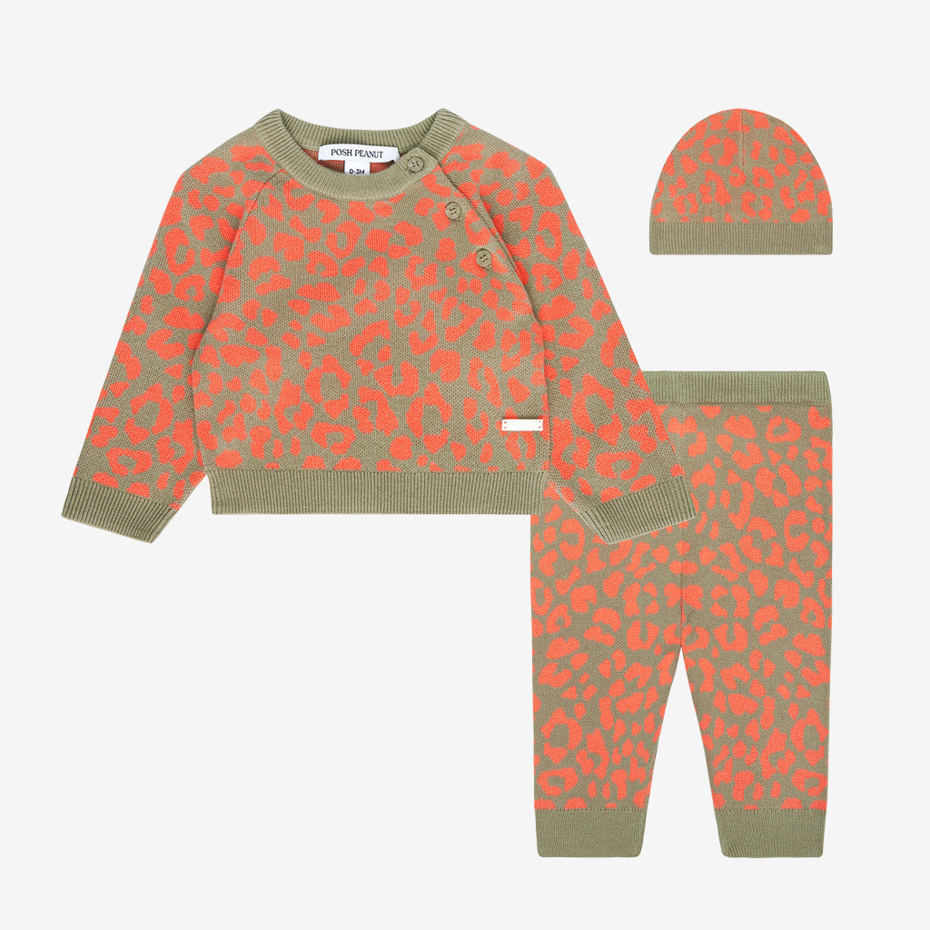 Milan Kimono Sweater Legging Beanie Set