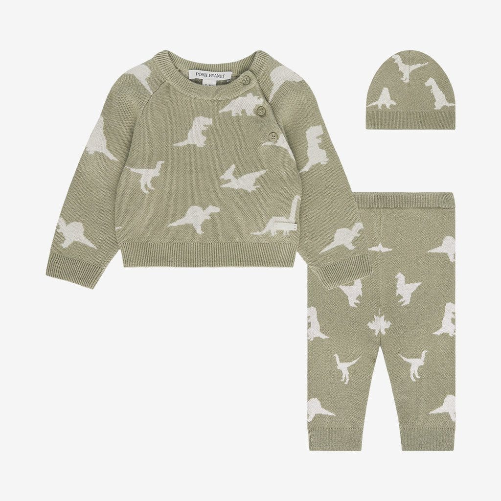 Poshosaurus Kimono Sweater Legging Beanie Set