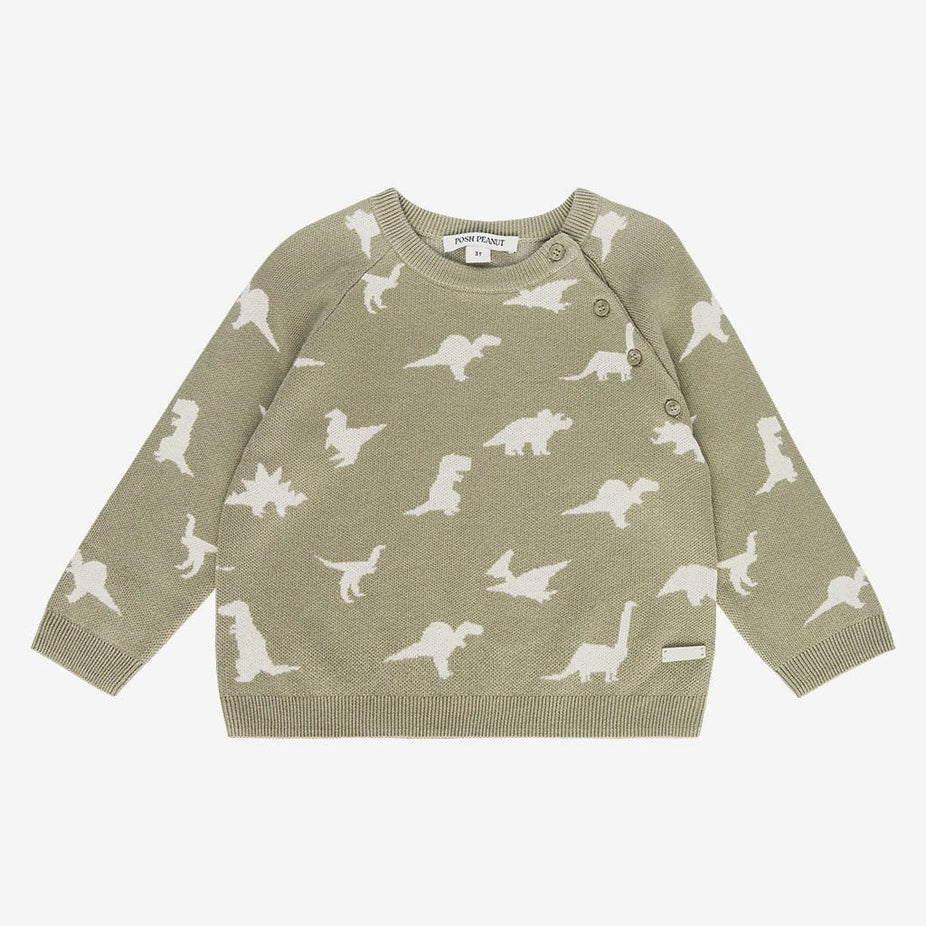 Poshosaurus Long Sleeve Kimono Sweater