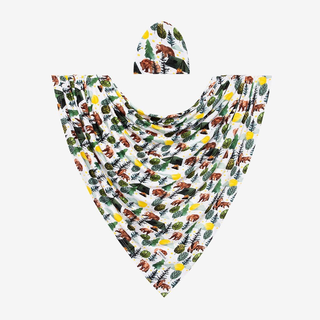 Archer Swaddle Beanie Set