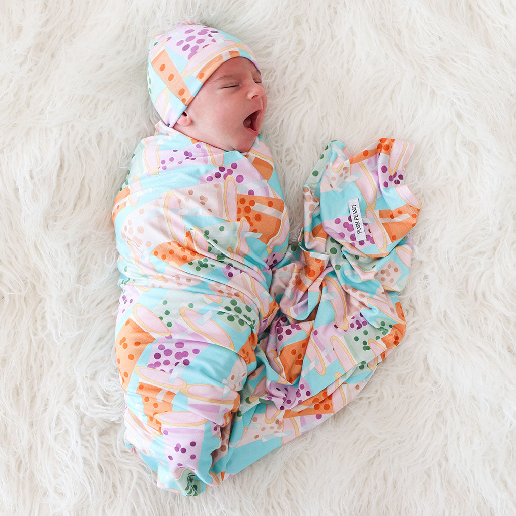 Boba Time Swaddle Beanie Set