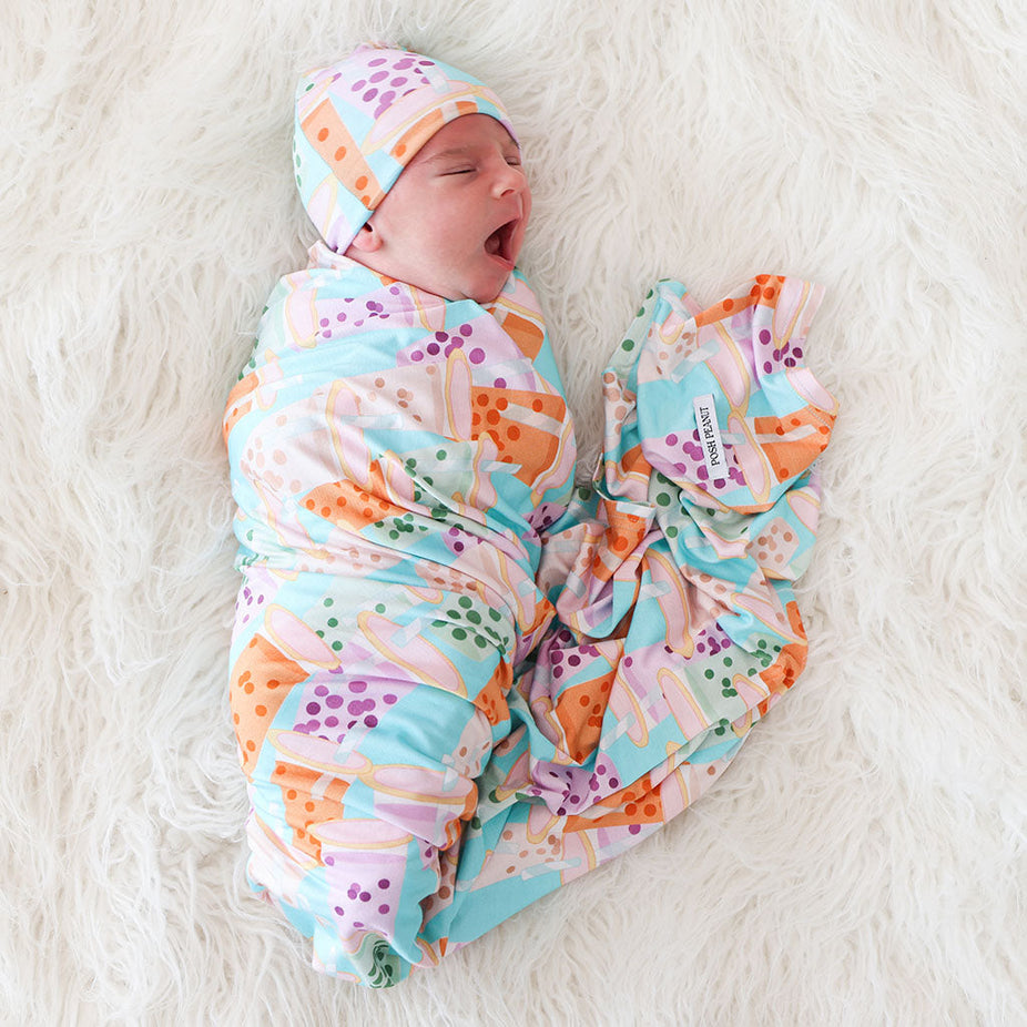 Boba Time Swaddle Beanie Set