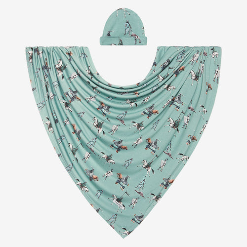Wallace Swaddle Beanie Set