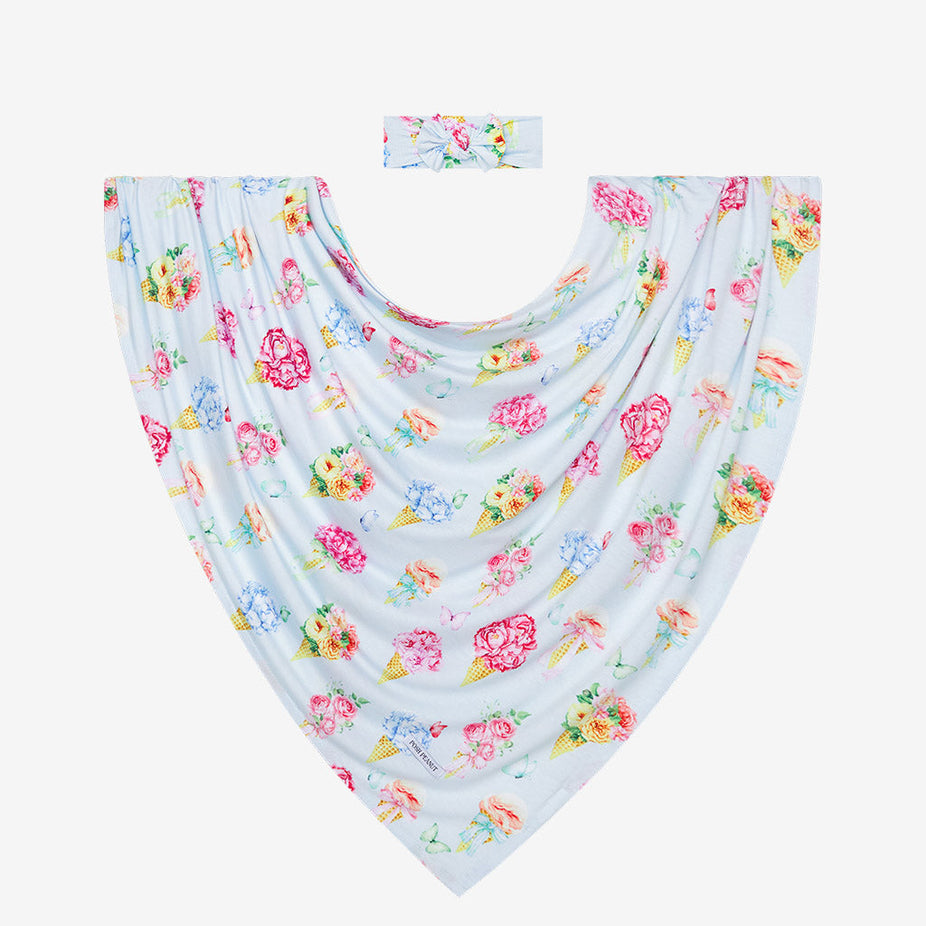 Camille Swaddle Headband Set