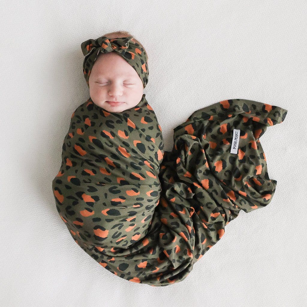 Baby on Eli Swaddle Headband Set