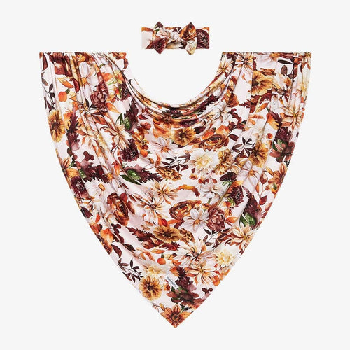 Floral Swaddle Headband Set Julieta & Alba