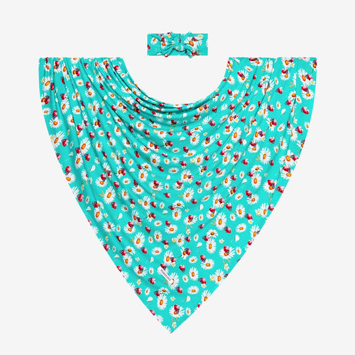 Ladybug Swaddle Headband Set