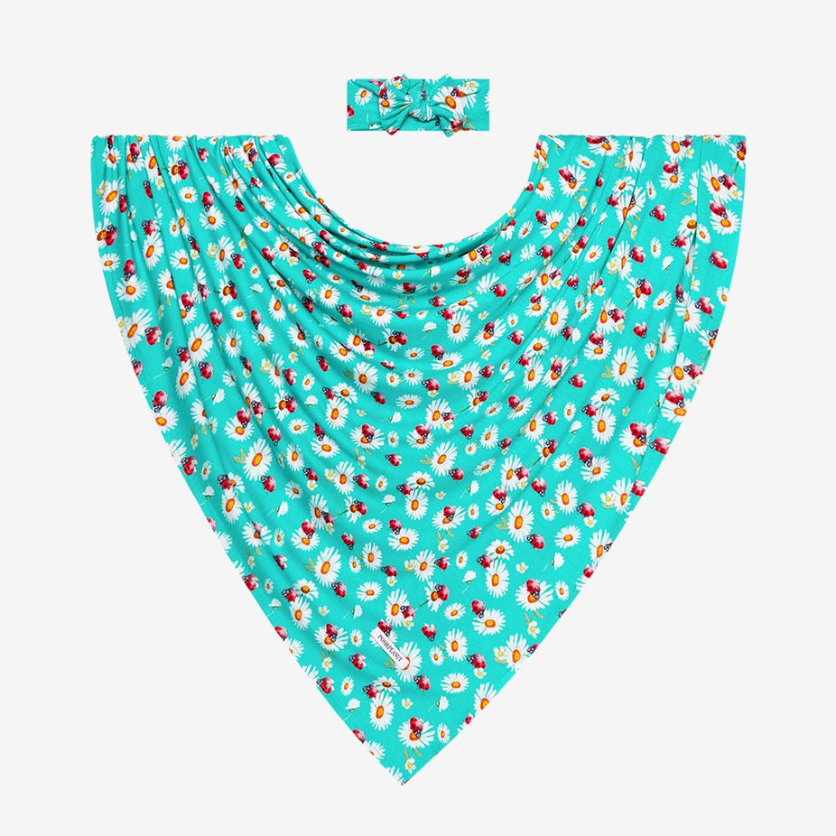 Ladybug Swaddle Headband Set