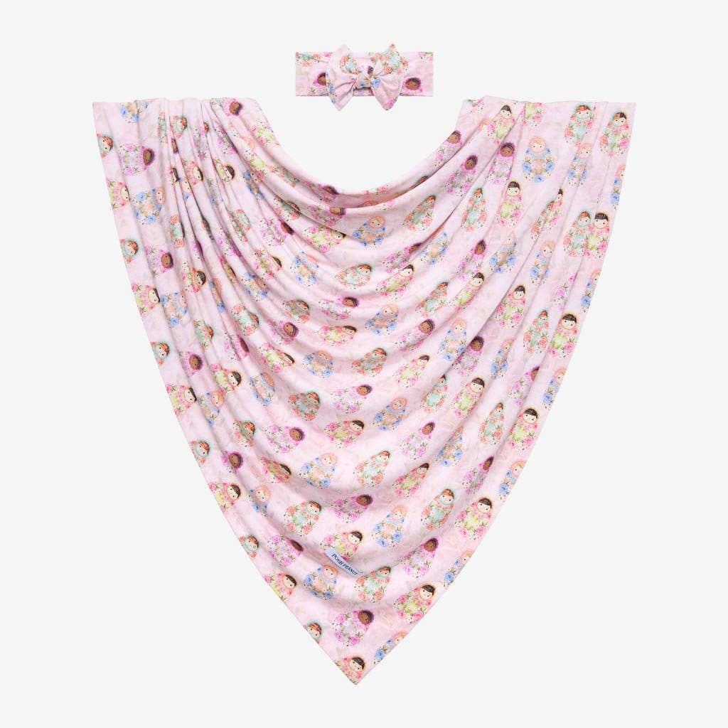 Paola Swaddle Headband Set