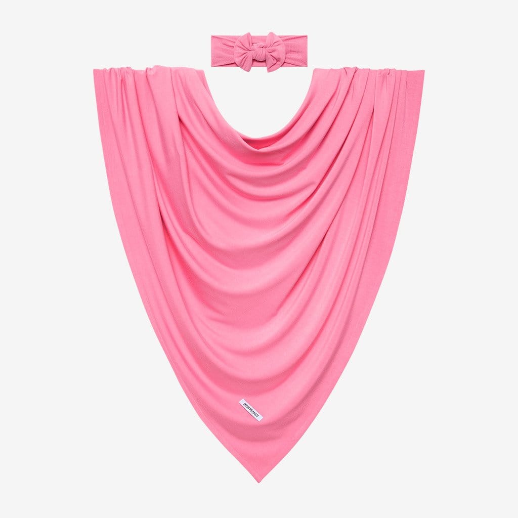 Pink Lemonade Swaddle Headband Set