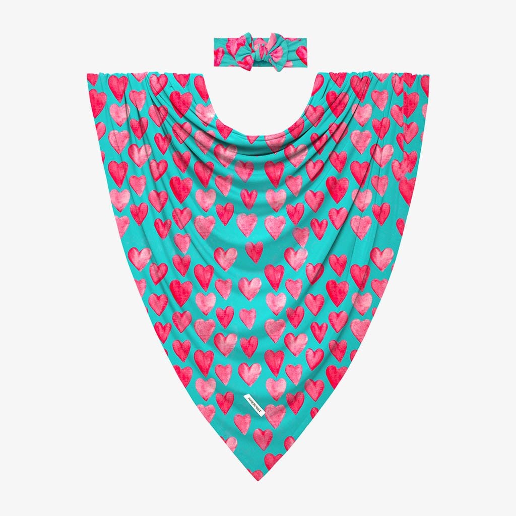 Queen of Hearts Swaddle Headband Set