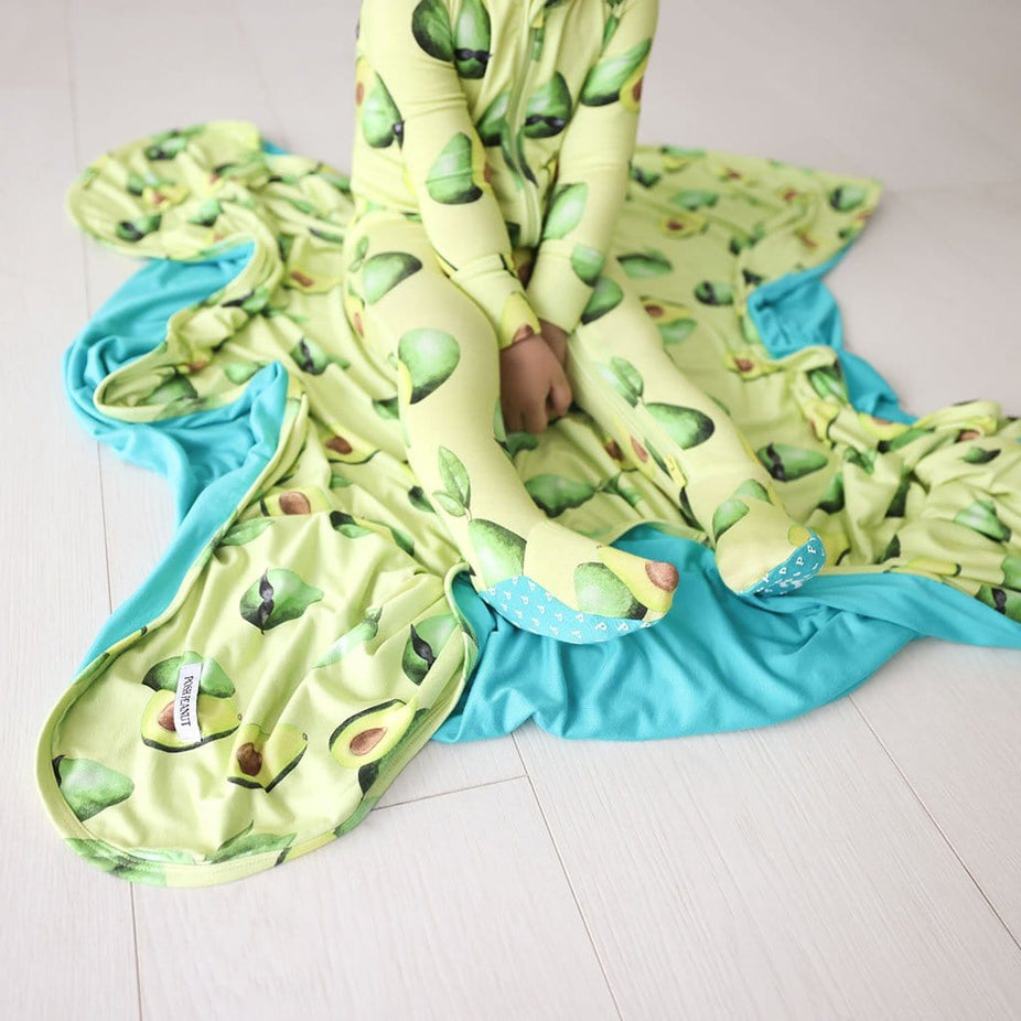 Franco & Signature Teal Patoo in avocado print