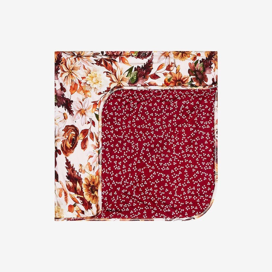 Floral Folded Double Sided Patoo™ Baby Blanket Julieta & Amanda
