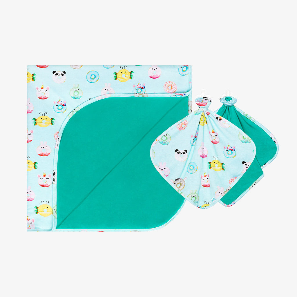 Donuts & Signature Teal Patoo™ Lovey Set
