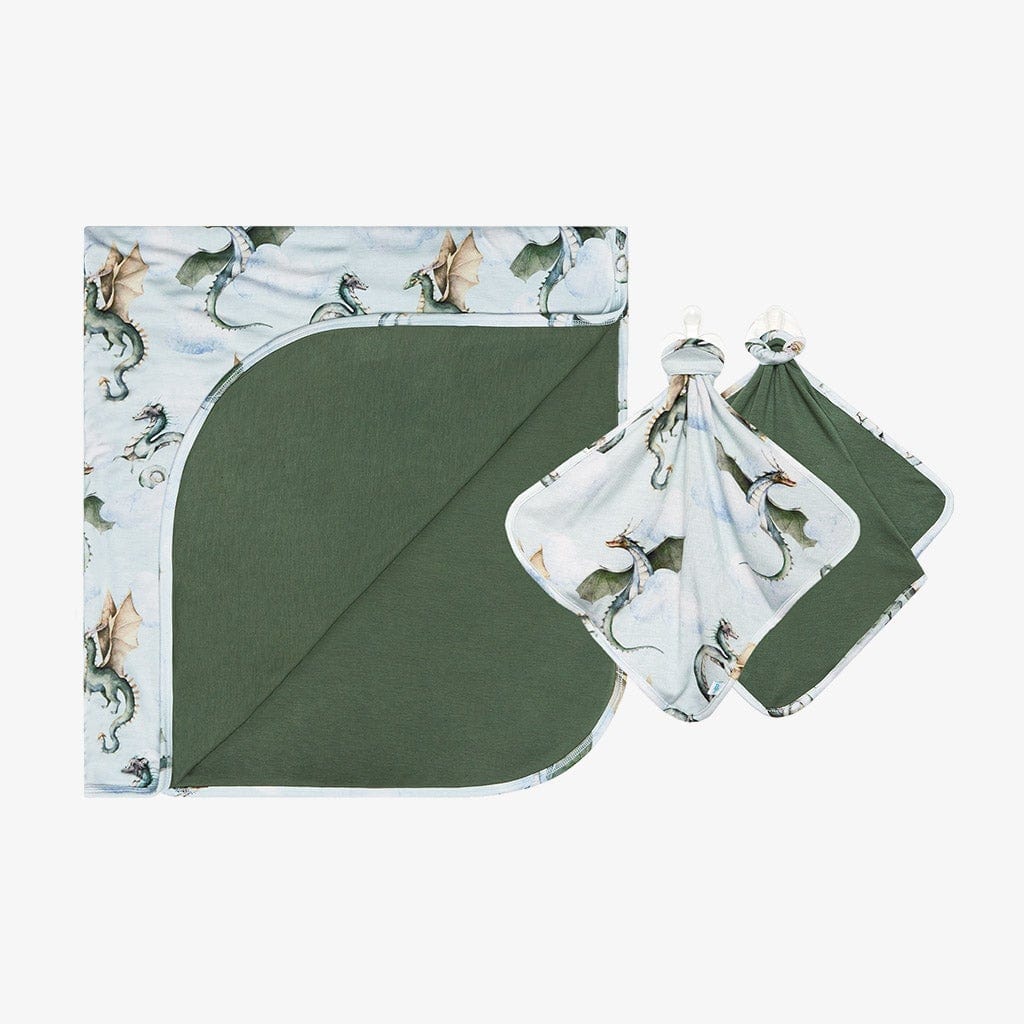 Percy & Dragon Scale Green Patoo™ Lovey Set
