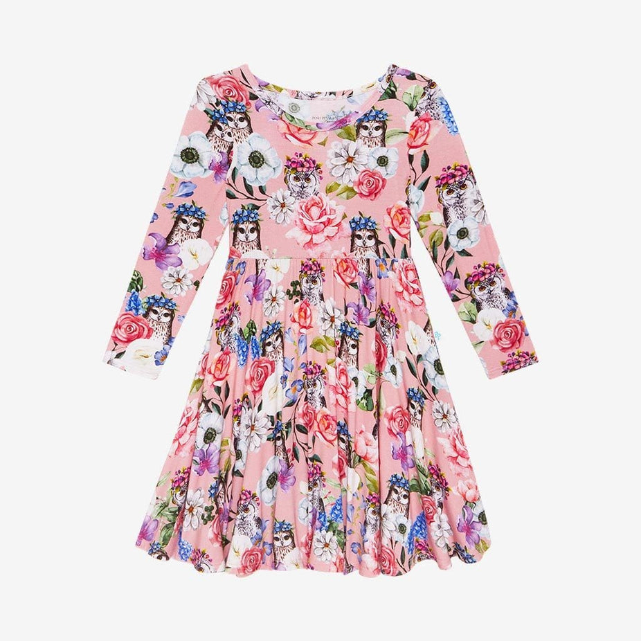 Dixie Long Sleeve Twirl Dress