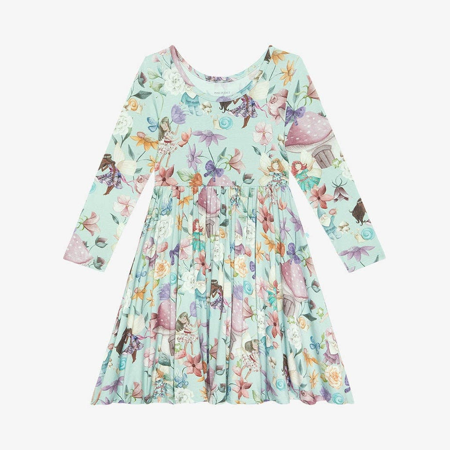 Faye Long Sleeve Twirl Dress