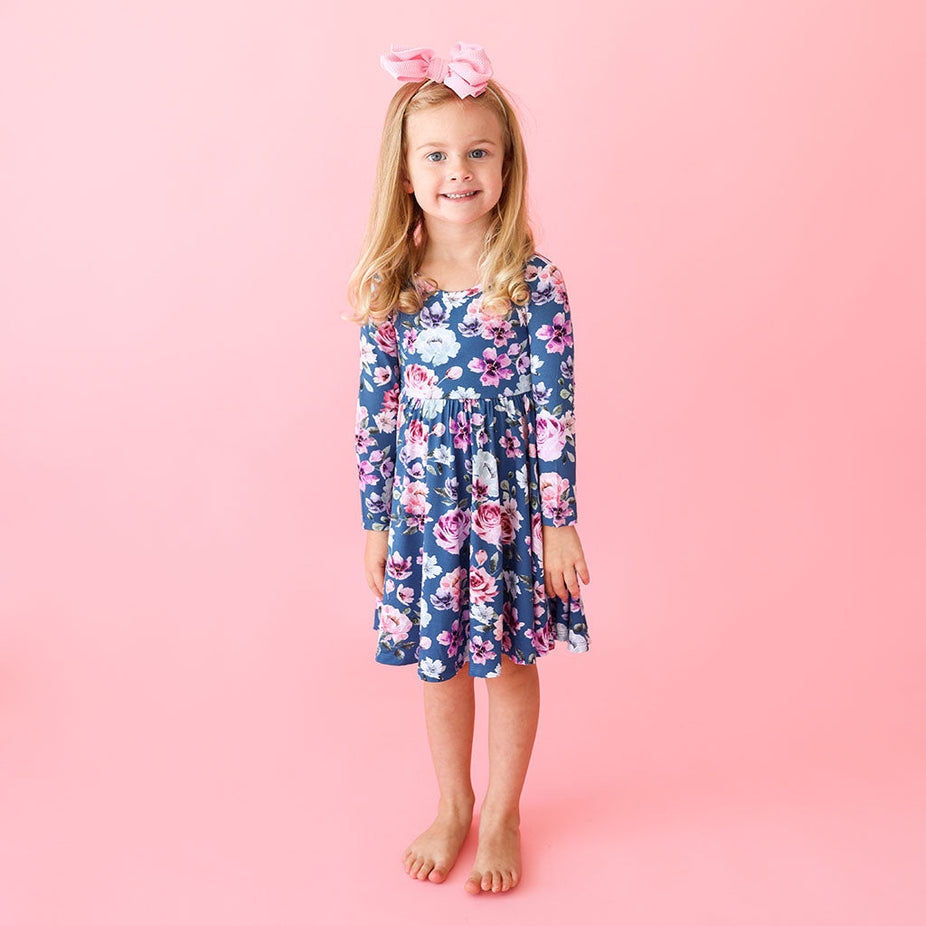Keisha Long Sleeve Twirl Dress