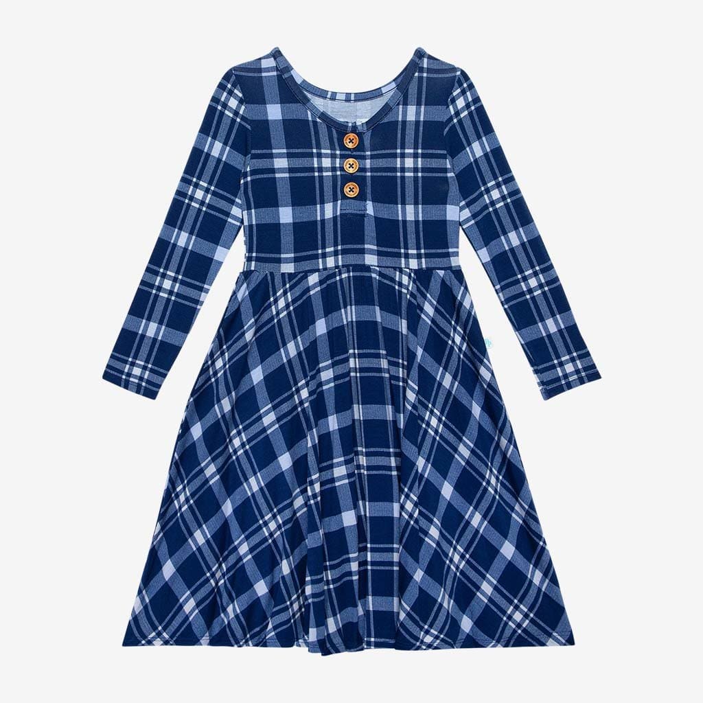 Owen Long Sleeve Henley Twirl Dress