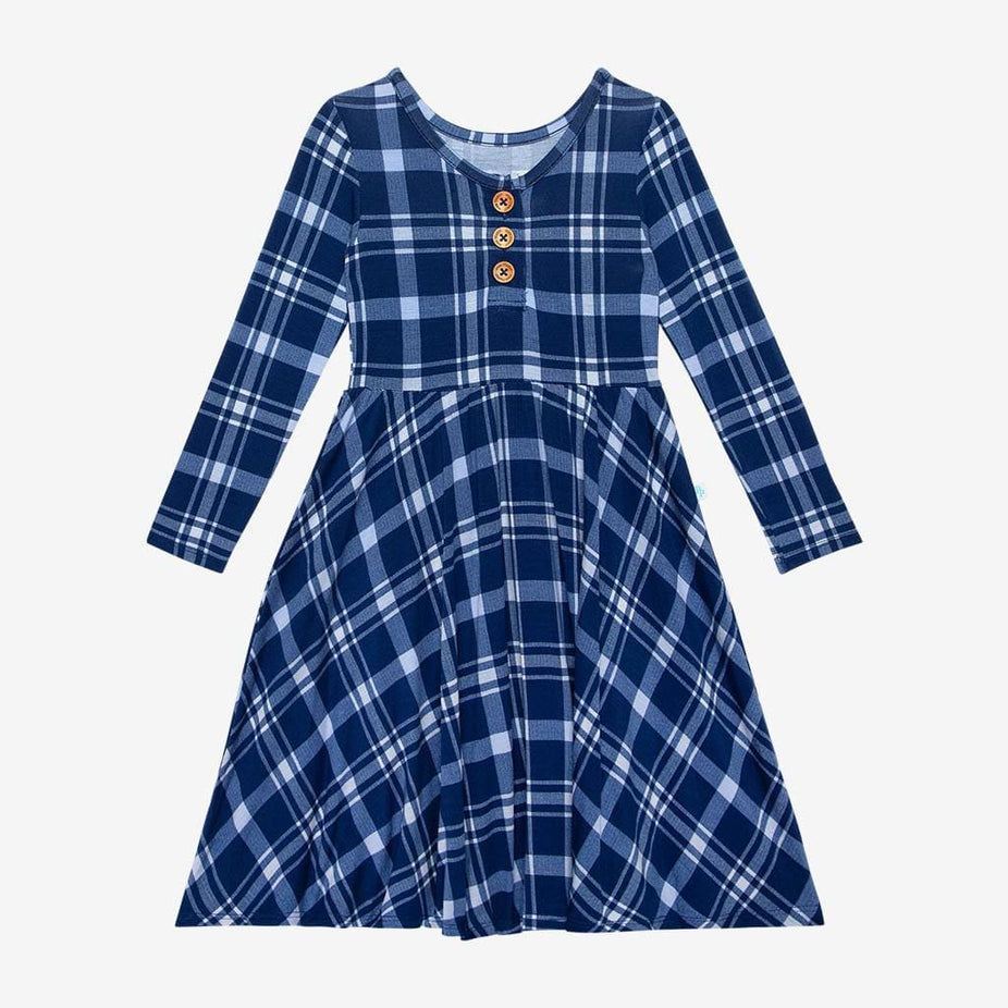 Owen Long Sleeve Henley Twirl Dress